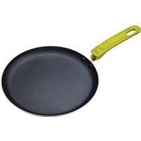 Colourworks KitchenCraft Non-Stick Pancake Pan, Aluminium, Green, 24 cm
