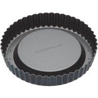 MasterClass KCMCHB84 Sponge Flan Tin with Loose Base and PFOA Free Non Stick, Heavy Duty Carbon Steel, 20 cm, Grey