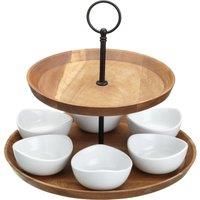 Artesa 2-Tier Serving Stand/Tapas Serving Set With Bowls