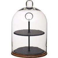 Artesa 2-Tier Serving Stand/Cake Dome, 22 x 31 cm