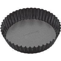 MasterClass Non-Stick Extra Deep Fluted Tart Tin/Flan Dish with Loose Base, 25 cm (10”) & KitchenCraft Ceramic Baking Beans for Pastry, 500 g (1 lb)