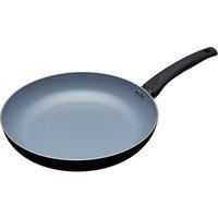 MasterClass Eco Induction Frying Pan with Healthier Ceramic Chemical Free Non Stick, Large, Aluminium / Iron, Black / Blue, 30 cm