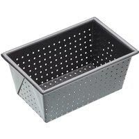 MasterClass Crusty Bake 1 lb Perforated Loaf Tin with PFOA Non Stick, Robust 1 mm Carbon Steel, 15 x 9 x 7 cm Box Sided Bread Pan