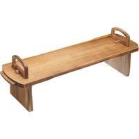 Artesa Raised Serving Platter, Wood, Brown, 52 x 15 x 17 cm