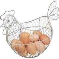 KitchenCraft Classic Egg Basket, Wire, 32 x 16 cm