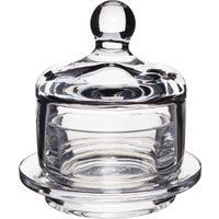 Artesà Mini Glass Butter Cloche, 9 x 9.5 cm (3.5" x 3.5") & KitchenCraft Professional Stainless Steel Butter Curler Tool, 18 cm (7")