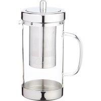 KitchenCraft 1 Litre Stainless Steel and Glass Infuser Teapot