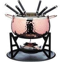 Artesa Hand Finished Copper Effect Fondue Set Stainless steel Copper / Black