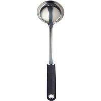 MasterClass Soft-Grip Long-Handle Ladle Spoon Soft Grip Handle Stainless Steel