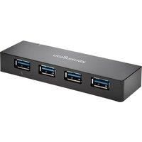 Kensington USB 3.0 4-Port Hub, Transfer speeds up to 5 Gbps - 3amps for fast charge smartphones and tablets, Plug and Play installation, HP, Dell, Windows, Macbook compatible, Home Office