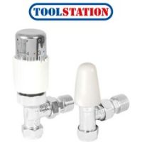 Corgi Angled TRV & Lockshield Chrome