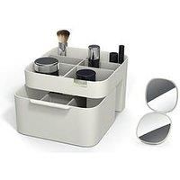 Joseph Joseph Make Me Up Compact Mirror and Cosmetic Organiser Set, Light Blue, 4