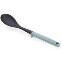Joseph Joseph Duo Solid Spoon with integrated tool rest, Hygienic Cooking Kitchen Utensil for use with non-stick cookware, Opal