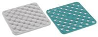 Joseph Joseph Duo Spot-On Set of 2 Silicone Trivets, Heat resistant table mats for hot pots and pans, Blue/White