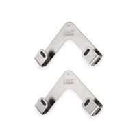 Joseph Joseph Space Set Of 2 Pot And Pan Lid Holders Self Adhesive Wall Mount Storage Organiser, Suitable For Lids Up To 28 cm, 3M VHB Tape And Screws Included, Stainless Steel