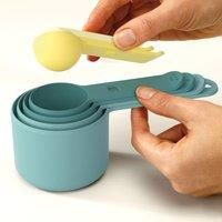 Joseph Joseph 40077 Nest Measure Measuring Cup Set, Opal - Multi-Colour, 8 Piece