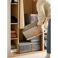 Joseph Joseph Premium Slide-Out Tray Shoe Storage Case Set of 6 - Grey A
