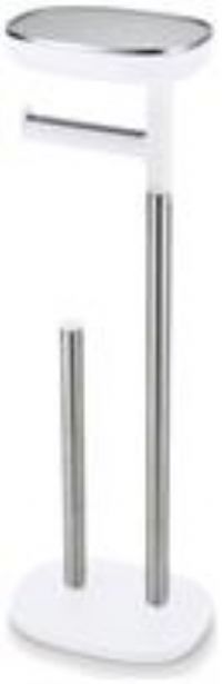 Joseph Joseph 70518 Bathroom Easy Store Standing Toilet Paper Holder, Stainless Steel