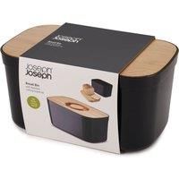 Joseph Joseph Bread Bin with Cutting Board Lid-Black, One size