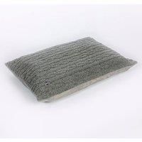 Danish Design Bobble Pewter Grey Machine Washable Cable Knit Dog/Puppy Deep Duvet Medium
