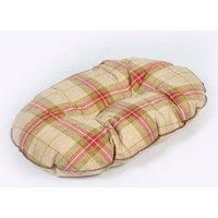 Danish Design Newton Moss Orange Brown Check Machine Washable Dog/Puppy Quilted Mattress 30 Inch