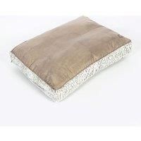 Danish Design Arctic Grey Faux Fur and Faux Suede Pet Box Duvet Large 125 x 79 x 12 cm