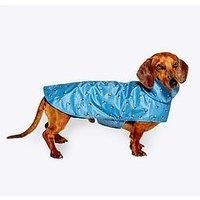 Fatface Spotty Bees Blue Showerproof Velcro Straps Leightweight Dog/Puppy Raincoat 55 cm