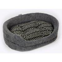 Danish Design Sherpa Fleece Charcoal Arrows Slumber Bed Medium 30/'/'