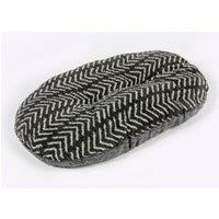 Danish Design Charcoal Arrows - Sherpa Fleece Quilted Mattress Grey Dog Bed for Adult/Senior/Puppy Beds - 33in