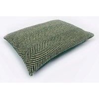 Danish Design Chevron / Zig Zag Fleece Pet Bed Green 20cm H x 87cm W x 138cm D