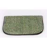 Danish Design Green Herringbone - Sherpa Fleece Blanket for Adult/Senior/Puppy Bedding - Blanket Medium