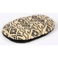 Danish Design Neutral Geometric - Sherpa Fleece Quilted Mattress Grey Dog Bed for Adult/Senior/Puppy Beds - 27in