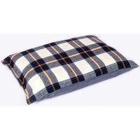Danish Design Navy Bowmore Brushed Check Design Reversible Deep Duvet with Removeable Cover Large