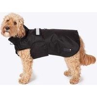 Danish Design 3-in-1 Dog Coat Black, 25cm (10in) - All Weather, Waterpoof, Fleece-Lined, Reflective Raincoat for Dogs