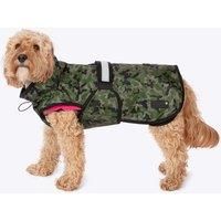 Danish Design 3-in-1 Dog Coat Camo Pink, 25cm (10in) - All Weather, Waterpoof, Fleece-Lined, Reflective Raincoat for Dogs