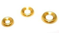 ForgeFix 200SCW10B Screw Cup Washers Solid Brass Polished No.10 Bag 200
