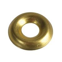 Forgefix 200SCW6B Screw Cup Washers Solid Brass Polished No.6 Bag 200