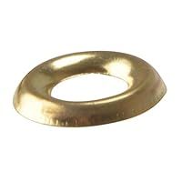 Forgefix 200SCW8B Screw Cup Washers Solid Brass Polished No.8 Bag 200