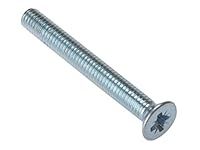 ForgeFix Machine Screws Countersunk | M6 x 50mm | Zinc Plated | Bag 25