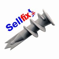 NYLON PLASTERBOARD CAVITY WALL SPEED FIXINGS c/w SCREWS 4.5 x 35mm (pack 50)