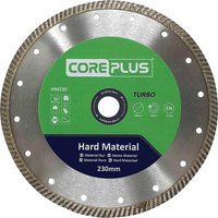 Core Plus CORDBHM230 HM230 Hard Material Turbo Diamond Blade 230x22.2mm