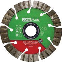 Core Plus CORDBGP125 GP125 General-Purpose Hybrid Turbo Diamond Blade 125mm
