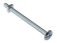 Forgefix RBN6100M Roofing Bolts and Square Nuts - Zinc Plated