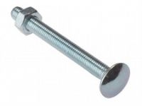 Forgefix Carriage Bolt & Nut ZP M8 x 75 Bag 10