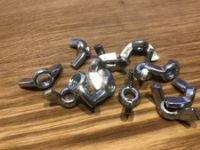 M6 WING BUTTERFLY NUTS TO FIT BOLTS SCREWS BZP GRD 4 DIN 315