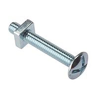 Forgefix RBN640M Roofing Bolts and Square Nuts - Zinc Plated