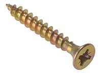 Forgefix MPS560Y Multi-Purpose Pozi Screw - Zinc Yellow Passivated Item in hand is Size: 5.0 x 60mm, Pack of 100
