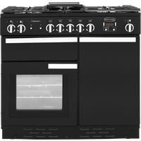 Rangemaster PROP100DFFGBC Professional Plus 100cm Dual Fuel Range Cooker  Black