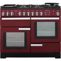 Rangemaster Professional Deluxe PDL110DFFCY/C Free Standing Range Cooker in Cranberry