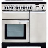 Rangemaster Professional Deluxe PDL90EISS/C Free Standing Range Cooker in Stainless Steel / Chrome